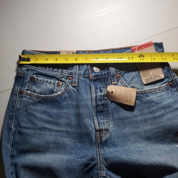 Levi's 501 Straight Leg Patch Jeans NWT sz 27W - Picture 8 of 16